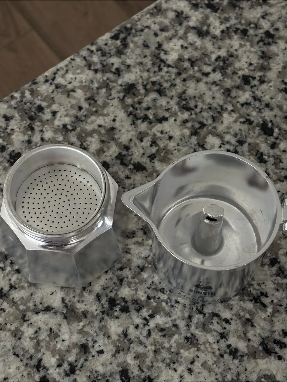 Moka Café Stovetop Espresso Maker - Silver and Black